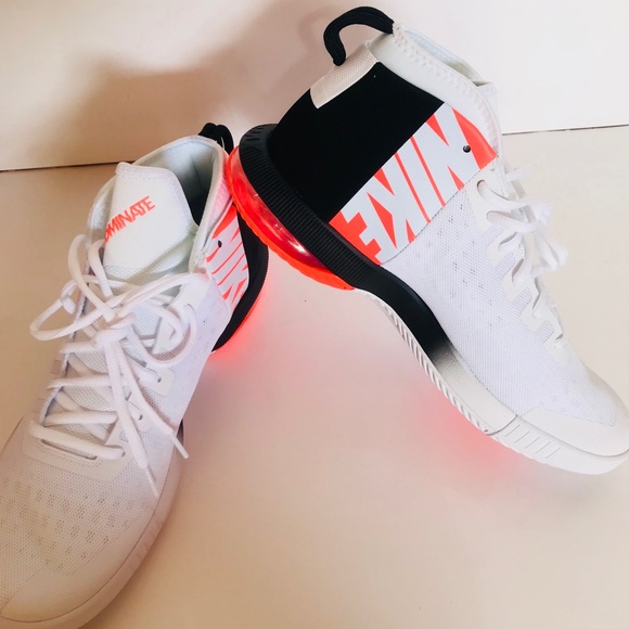 NEW NIKE AIR MAX DOMINATE WHITE/TOTAL CRIMSON 11.5 - Picture 3 of 8